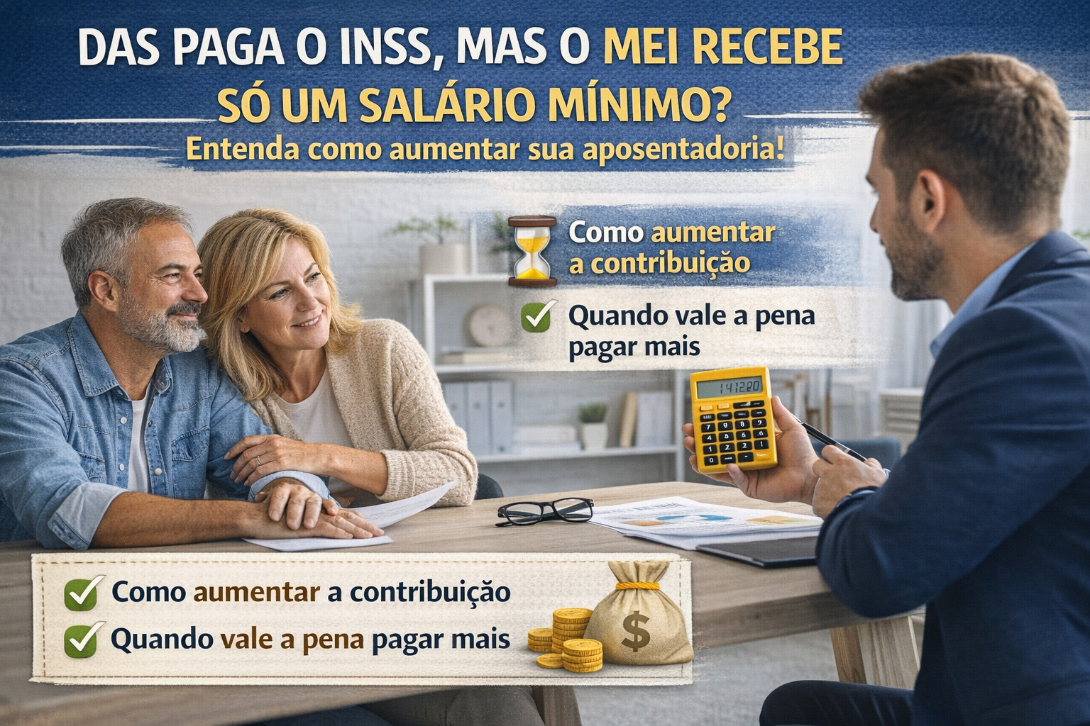 O erro que faz o MEI se aposentar com 1 salário mínimo